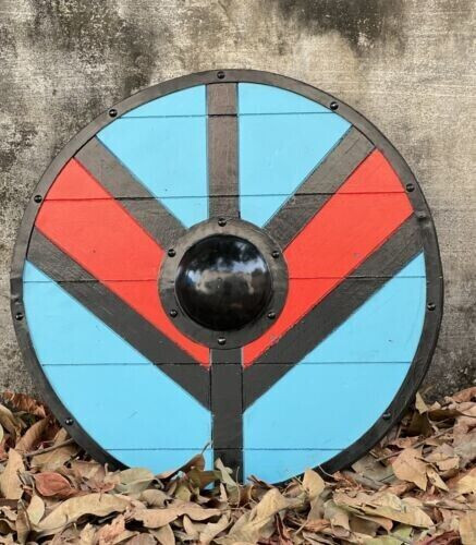 Mittelalterlich Viking Lagertha Shield, Ritter Battle Bereit Rund Shield - Bild 2 von 6