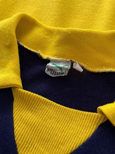Vintage 80s Puma Template Long Sleeve Shirt Wool Jersey Gatekeeper Soocer Size M - Picture 5 of 7