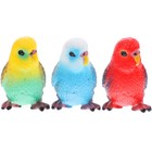 3 Pcs Plastic Parrot Ornament Artificial Bird Model for Patio Decoration