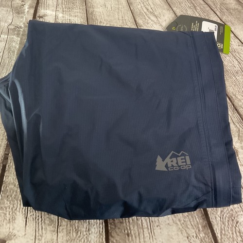 Pantalones de lluvia REI Co-Op Rainier para hombre talla L azules impermeables cremallera completa Gorpcore senderismo - Imagen 3 de 8