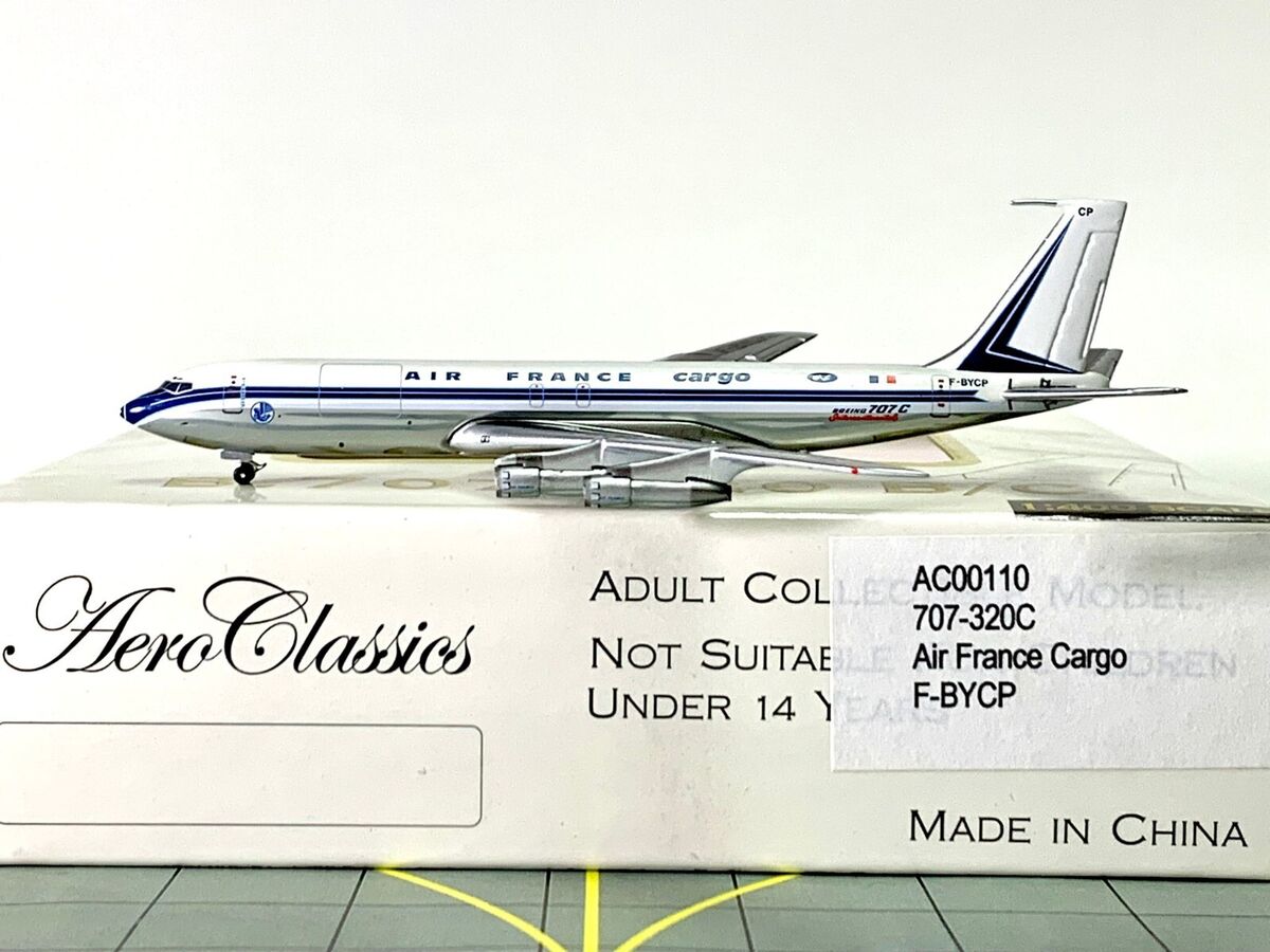 AeroClassics 1:400 Air France Cargo Boeing 707-320C F-BYCP AeroClassics 1:400 Air France Cargo Boeing 707-320C F-BYCP