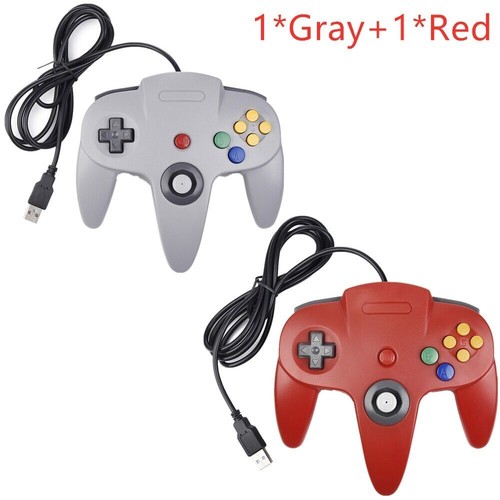 Controlador Estilo USB Nintendo 64 N64 Gamepad Joystick para PC MAC Raspberry Pi 3 - Imagen 8 de 224