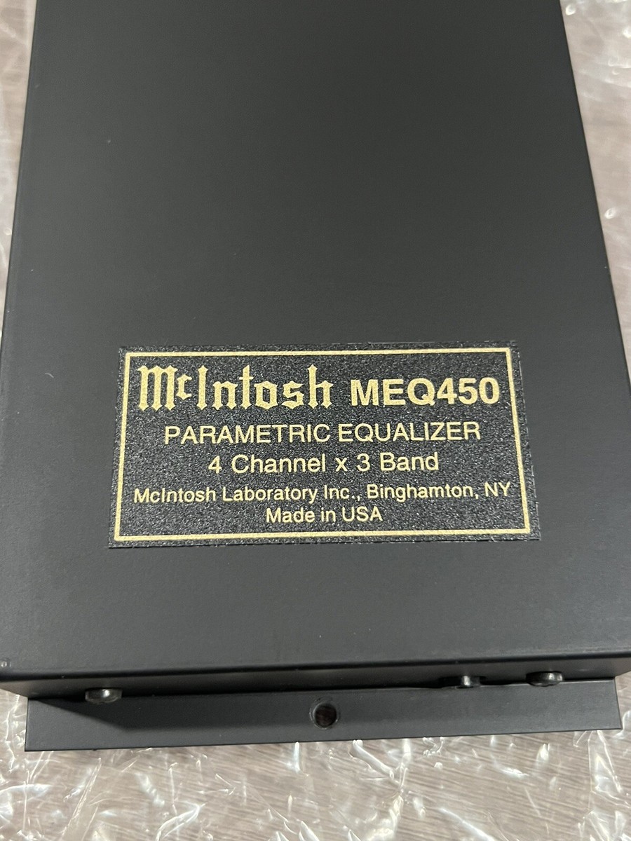 McIntosh MEQ450 4CH 3 Band Parametric Equalizer NOS RARE