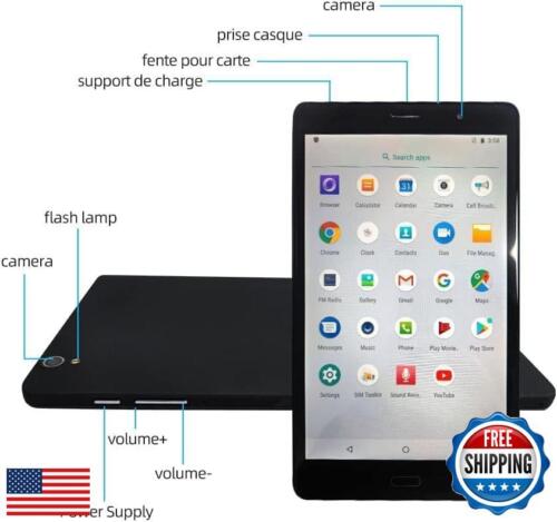 SZTPSLS 8 inch Android 11 Tablet, 16GB Storage 128GB TF Expansion Tablets, Qu - Picture 3 of 5