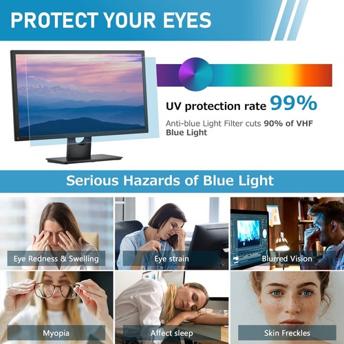 Anti Blaulichtfilter für 22 Zoll Monitor Blaulicht blockierende Displayschutz... - Afbeelding 2 van 8