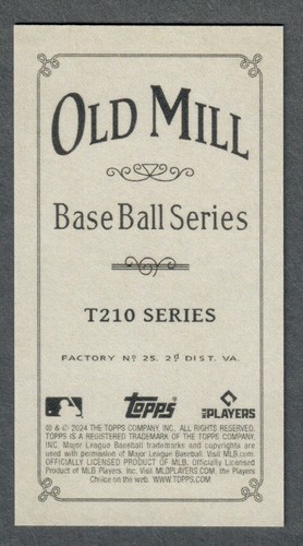 2024 Topps 206 T206 Jackson Holliday Rookie 1910 T210 Old Mill Orioles RC - Imagen 2 de 2