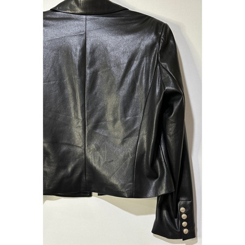 Generation Love Penn Vegan Leather Blazer Sz XL NWT Tailored Cropped Silhouette - Picture 10 of 12