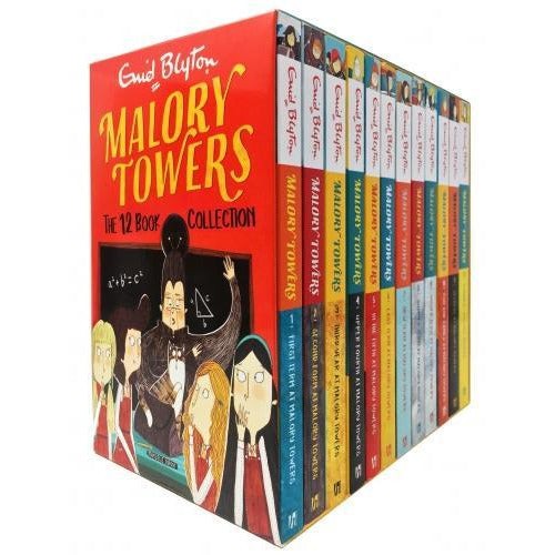 Malory Towers 12 Book Collection Set By Enid Blyton - Ages 9-14 - Paperback NEW