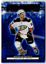 Upper Deck 2023-24 Series 2 Hockey NHL DZ-65 Mason McTavish Dazzlers Blue