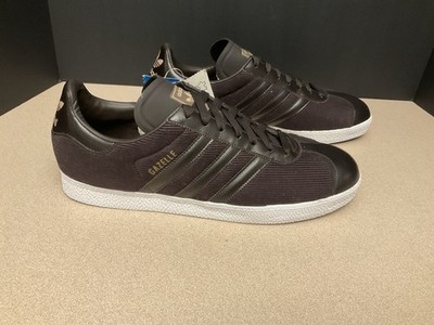 New! Mens Adidas Gazelle 2 Dark Brown Leather/Corduroy Sneakers/Shoes. Size 11.5