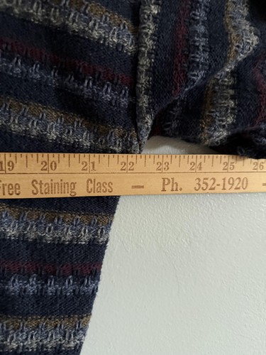 Consensus Sportswear Sweater Mens Large Navy Blue Striped Crewneck Made USA - Picture 4 of 4