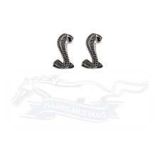 68 69 79-93 Mustang Flat Coiled Cobra Snake Fender Emblem Pair - C9ob-16228-a