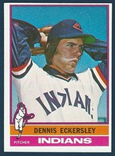 1976 Topps #98 Dennis Eckersley - ROOKIE - Cleveland Indians - EX/ExMT