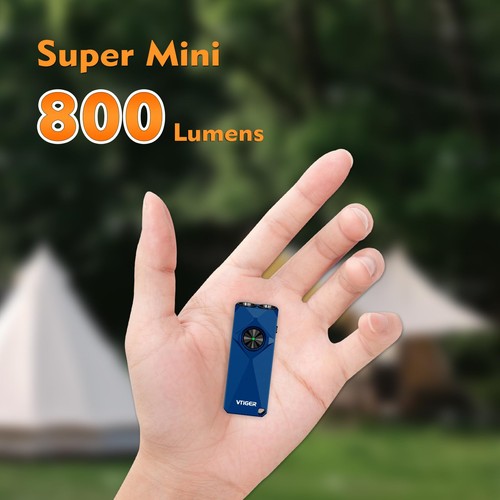 K1 Keychain Flashlights, 800 Lumens Portable Flat Little Light,USB Rechargeab... - Picture 2 of 6