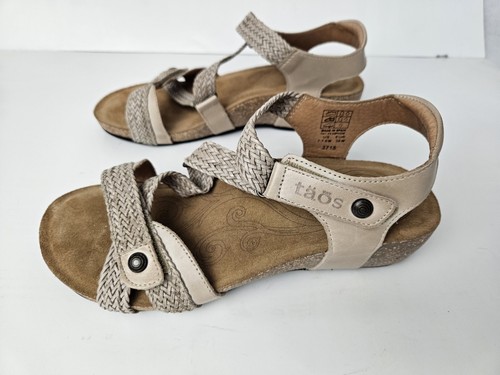 Taos Universe Camel Sandalen Leder Z-Riemen Damen Größe 38 W US 7 - 7,5 - Bild 6 von 8