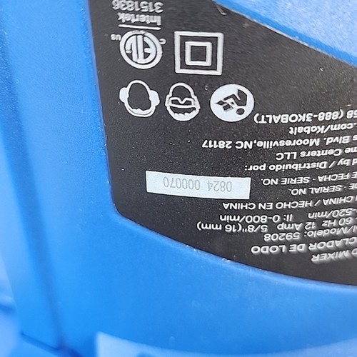 Miscelatore fango a paletta singola Kobalt 1,9 HP betoniera funziona benissimo! Senza pagaia - Foto 9 di 19