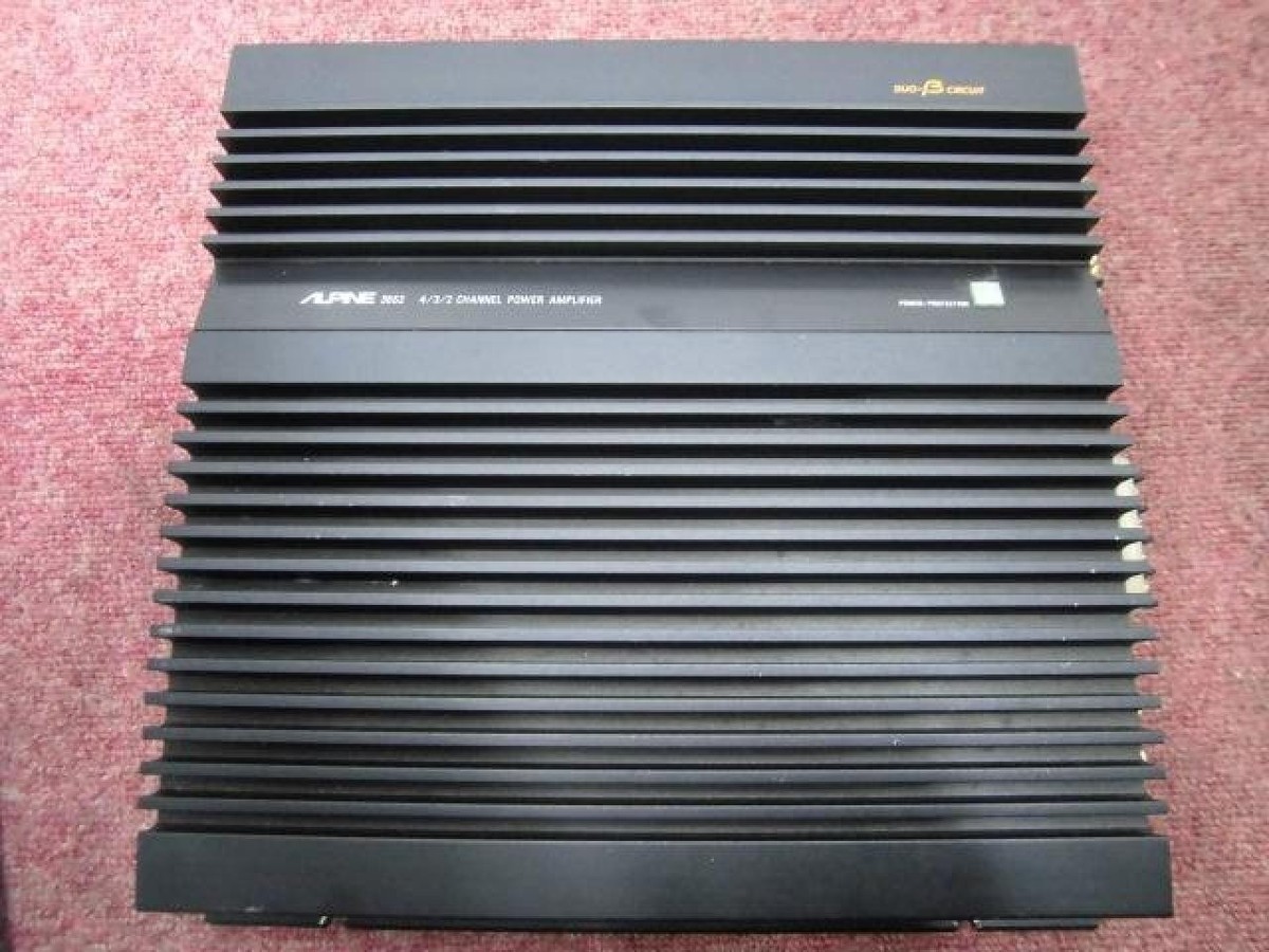 Alpine 3552 4Ch 120W Car Power Amp Bridgeable Class AB V12 Old