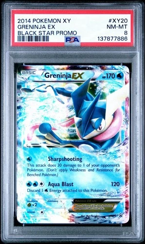 2014 Pokemon XY Black Star Promo #XY20 Greninja Ex PSA 8