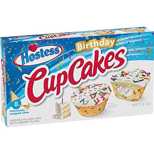Cupcakes de cumpleaños de anfitriona | 8 unidades | 13,1 OZ | Paquete de 2 - Imagen 5 de 6