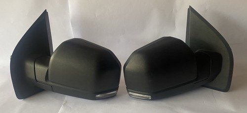 Par de espejos retrovisores laterales negros OEM FORD F150 2015-2020 en excelente estado - Imagen 4 de 11