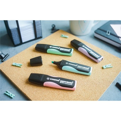 Textmarker - STABILO GREEN BOSS Pastel - 10er Pack - zartes Türkis Marker - Bild 5 von 7