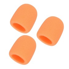 Microphone Cover, Sponge Foam Mic Cover, 3 Pack  3"  Orange