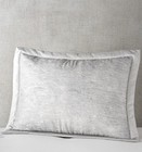 Hudson Park Collection Rippled Texture King Sham Grey / Silver New