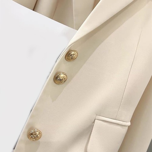 Blazer de moda para mujer manga larga color liso chaqueta para la temporada de otoño - Imagen 6 de 36