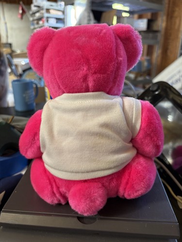 Face 2 Face Tour 2001 Billy Joel / Elton John Pink Bear Plush w/ Concert Shirt - Picture 10 of 11
