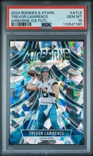 🔥 2024 Rookies & Stars Airborne ICE Trevor Lawrence #A-TLE 🔥/18🔥POP 4🔥PSA 10