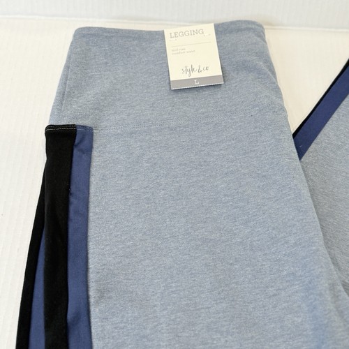 Style And Co Damen Leggings Mid-Rise Comfort Waist - Hellblau - Large - Neu - Bild 3 von 20
