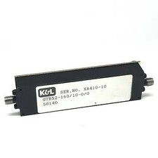 160Mhz BW 60Mhz Microwave Coaxial Filter G7B52-160/10-0/0 K&L Microwave