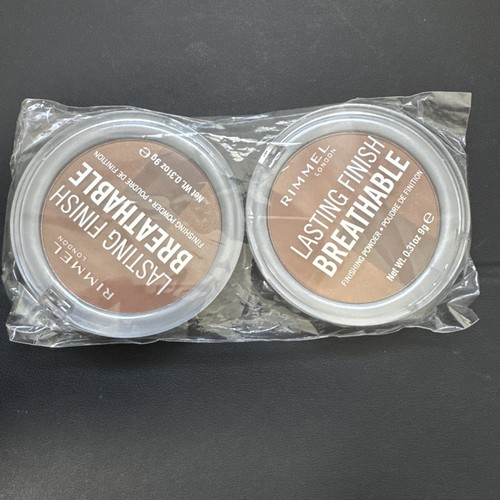 Rimmel London Lasting Finish Breathable .Finishing Powder, 004 Deep Lot Of 2 - Picture 1 of 2