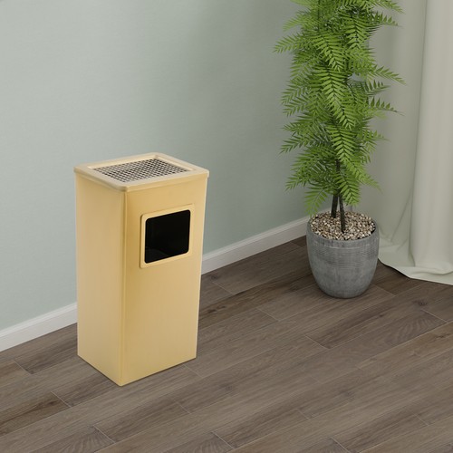 Trash Can Garbage Bin for Indoor&Outdoor Stainless Steel Trashcan White Home - Picture 21 of 21