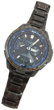 CASIO OCEANUS Classic Line OCW-T750 Radio Solar Used Watch Black Dial Titanium