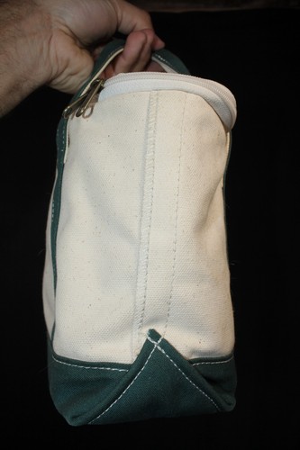 LL Bean Bolsa de Lona Aislada Refrigerador Fiambrera Personal Barco y Bolso Verde/Beige - Imagen 7 de 18