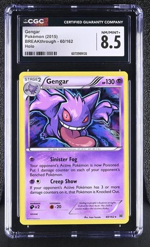 CGC 8.5 Gengar 2015 BREAKthrough 60/162 Holo Pokemon Card