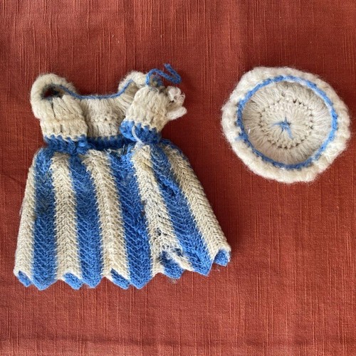 Conjunto Muñeca Tammy Original Ideal Japón Showa Retro Raro Lana Vestido Sombrero - Imagen 2 de 15