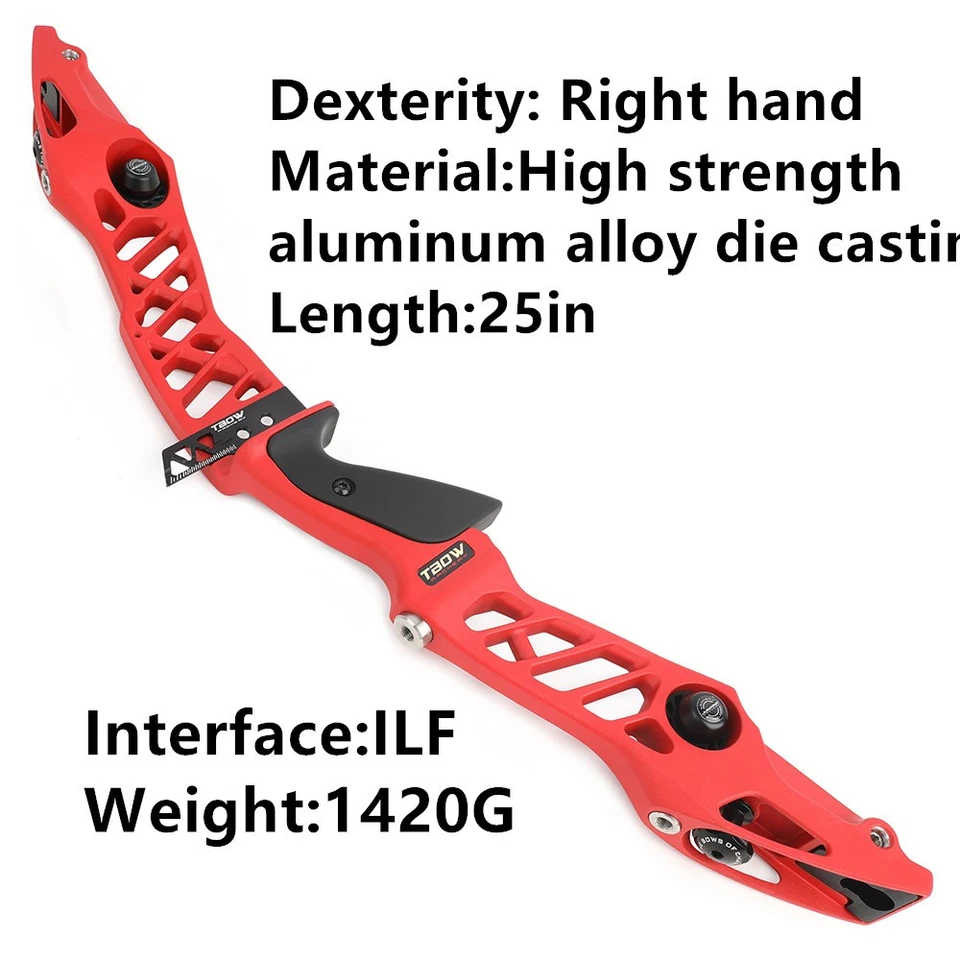 25" ILF Recurve Bow Riser Aluminum Alloy Takedown Archery Shooting Hunting H6 - Image 2 of 4