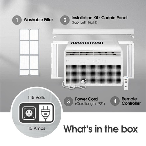 8,000 BTU, 115 Volts, Window Smart Air Conditioner Cools 350 Sq. Ft. With WiFi - Picture 9 of 9