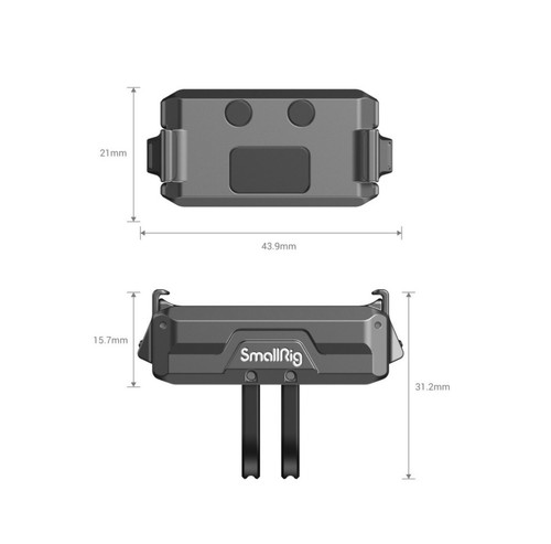 SMALLRIG Magnetic Adapter Mount for DJI Osmo Action 4/3/2 Quick-Release Aluminum - Picture 9 of 9
