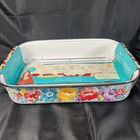New- The Pioneer Woman Sweet Rose 16-inch Enamel on Steel Roaster with Rack