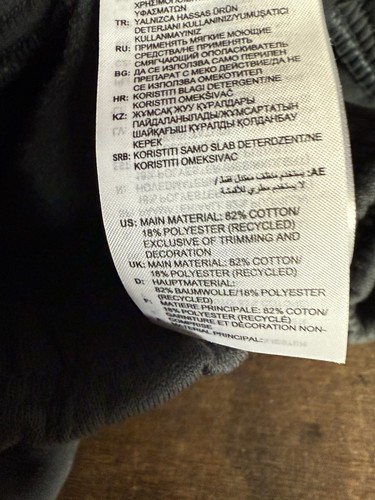 NUEVO PANTALÓN CORTO ADIDAS GRIS MEZCLA ALGODÓN MUJER TALLA GRANDE - Imagen 6 de 6