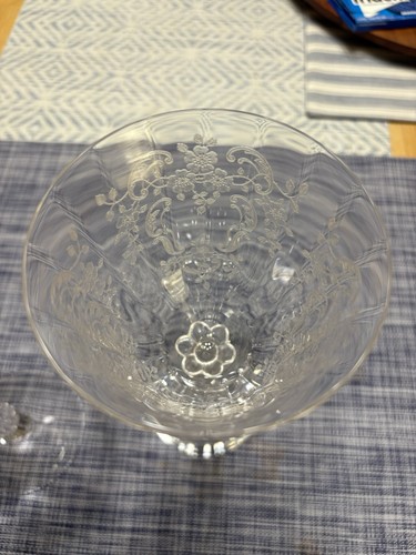 Fostoria Glass Meadow Rose Etched Water Glasses - Picture 9 of 9
