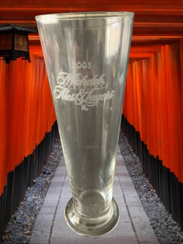Vintage Michelob 2005 Specialty Ales & Lagers Etched Tall Glass Wide Base - Picture 1 of 10