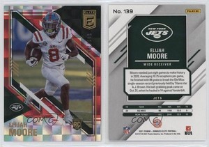 2021 Panini Donruss Elite Rookies Red /399 Elijah Moore #139 Rookie RC