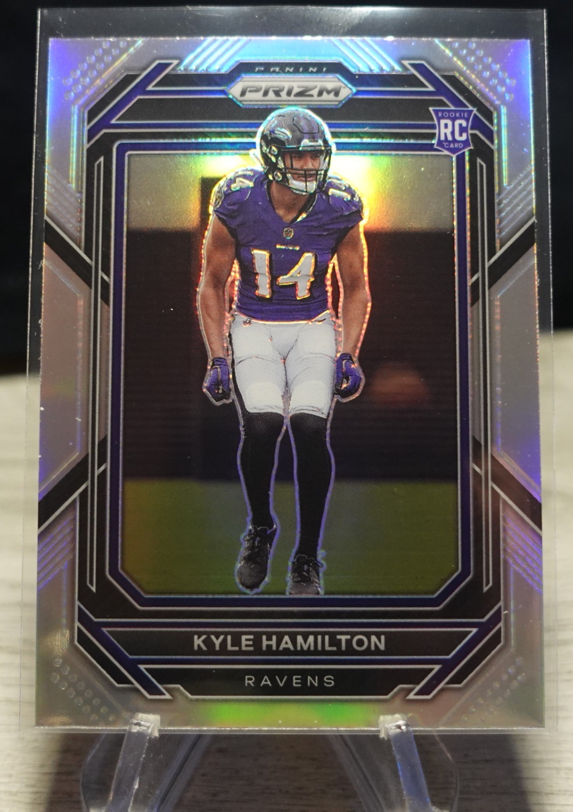2022 Panini Prizm Football Kyle Hamilton Silver Prizm RC #342 Ravens ROOKIE!