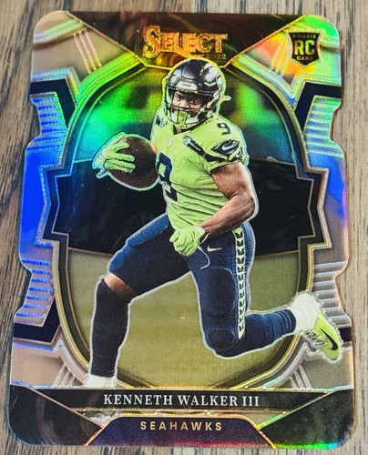 2022 Panini Select KENNETH WALKER III #2 Silver Prizm Die Cut Seahawks Rookie RC - Picture 1 of 2