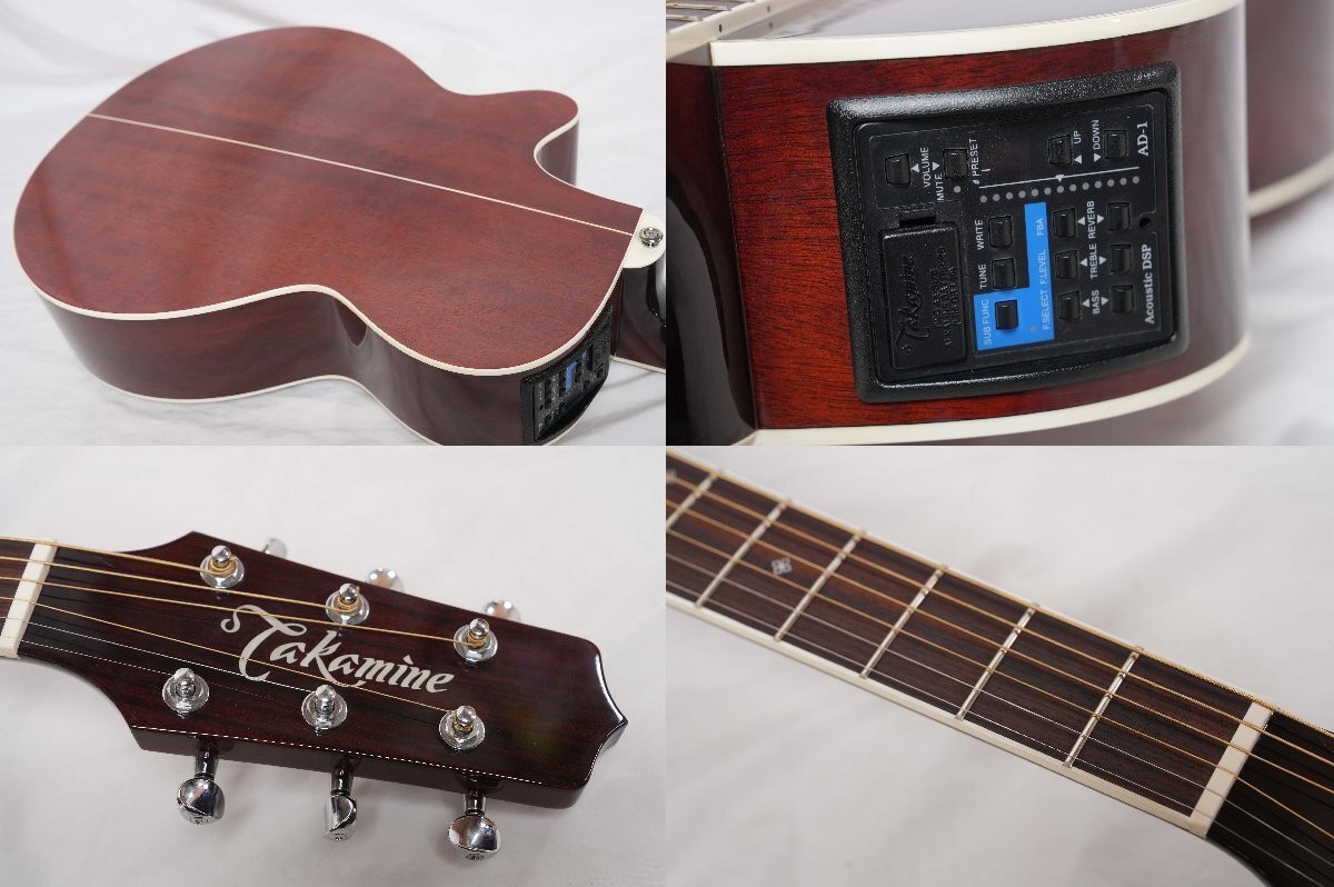 TAKAMINE DSP-110 Red Sunburst Acoustic-Electric Guitar Made