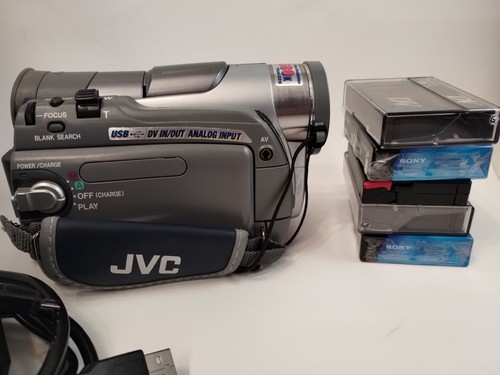 Videocamera digitale JVC mini videocamera DV GR-D90U 700X +5 nastri ** non testata ** - Foto 2 di 8